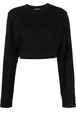 Cotton Citizen Top corto con cuello redondo