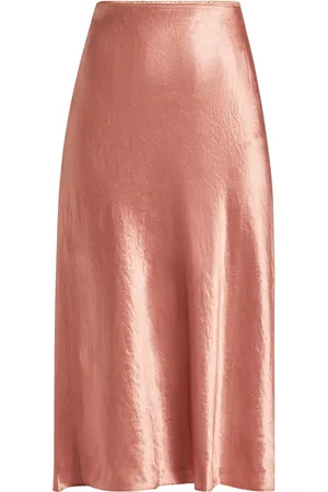 Vince Falda midi con efecto satinado