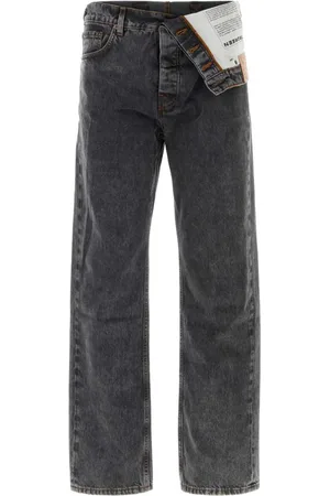 Y / PROJECT Jeans rectos con diseño asimétrico