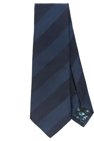 Paul Smith Corbata con rayas diagonales estampadas