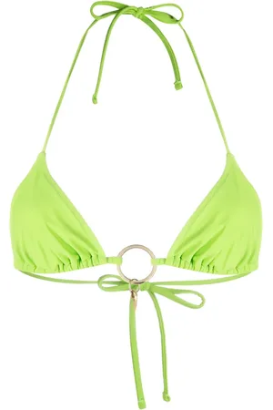 Roberto Cavalli Top de bikini estilo triángulo