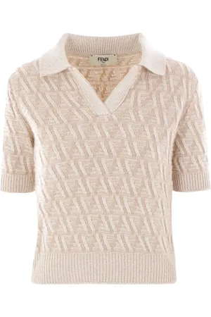 Fendi Playera tipo polo con bordado FF