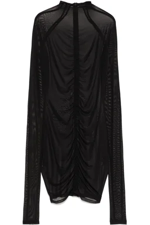 HAN Kjøbenhavn Vestido corto traslúcido