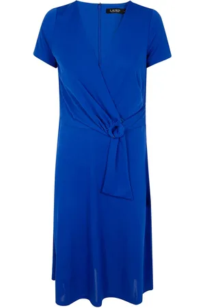 Ralph Lauren Vestido midi con diseño cruzado