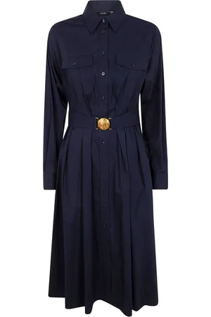Ralph Lauren Vestido camisero midi