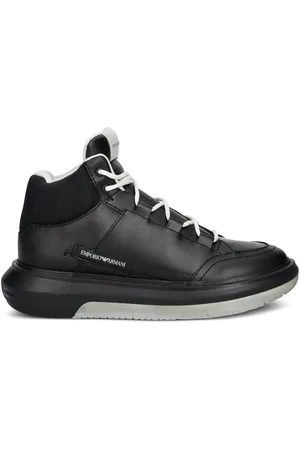 Emporio Armani Tenis altos con paneles