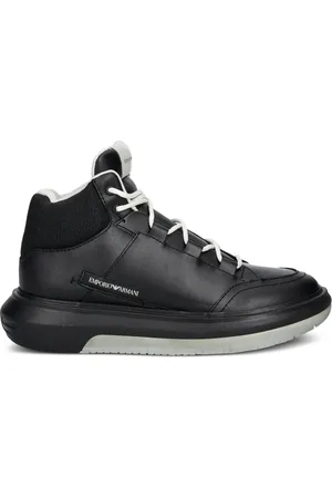Emporio Armani Tenis altos con paneles
