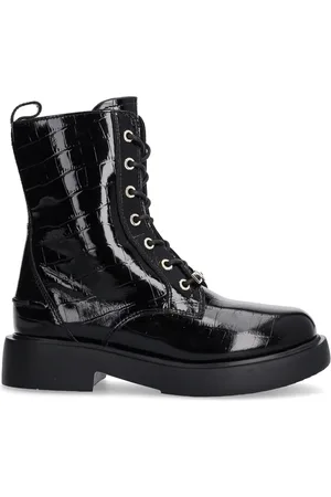 Moschino Botas con efecto de piel de cocodrilo