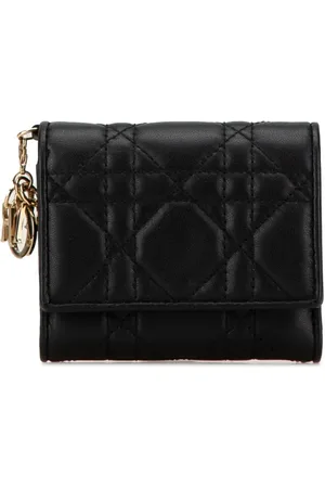 Dior Cartera CLambskin Cannage Lady Dior Lotus Wallet pequeña 2022