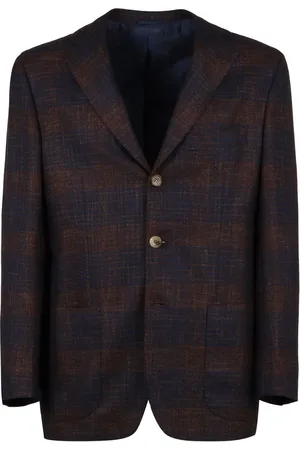 Kiton Blazer con motivo de cuadros