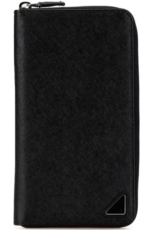 Prada Cartera Saffiano Zip Around Wallet 2013-2024