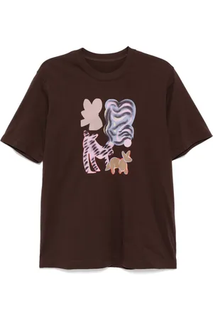 JNBY Playera con gatos estampados