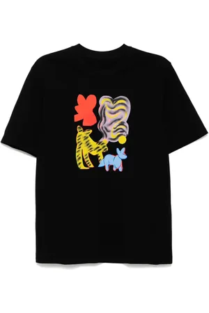 JNBY Playera con gatos estampados