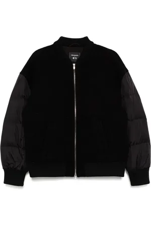CROQUIS Chamarra bomber tejida de canalé