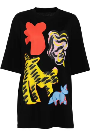 JNBY Playera con gato estampado