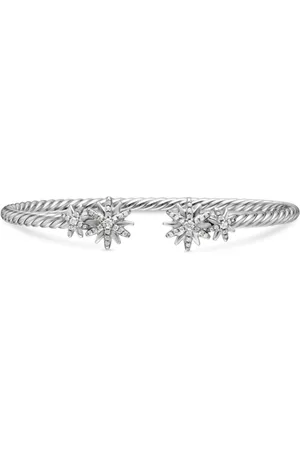 David Yurman Pulsera Starbust en plata de ley con diamante de 3.5mm