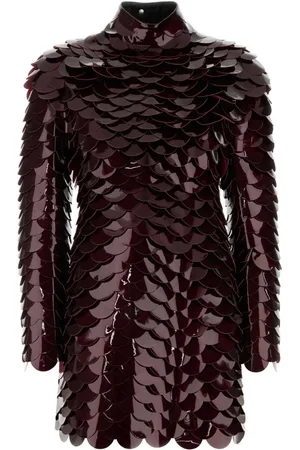 Salvatore Ferragamo Vestido corto de charol