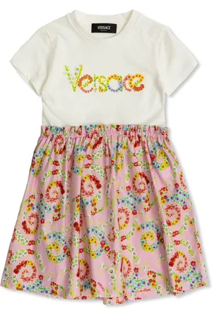 VERSACE Vestido estilo playera Floral Swirl