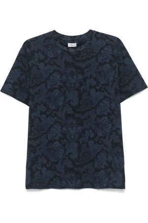 Etro Playera con estampado de cachemira