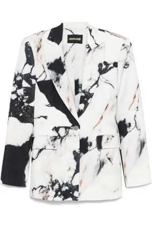 Roberto Cavalli Blazer con estampado jaspeado