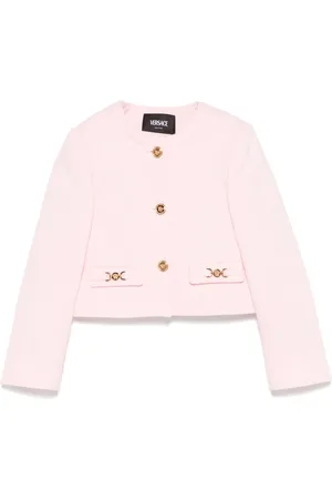 VERSACE Blazer con motivo floral en jacquard