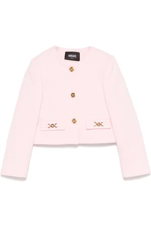 VERSACE Blazer con motivo floral en jacquard