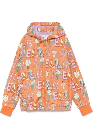 Stella McCartney Chamarra con logo estampado
