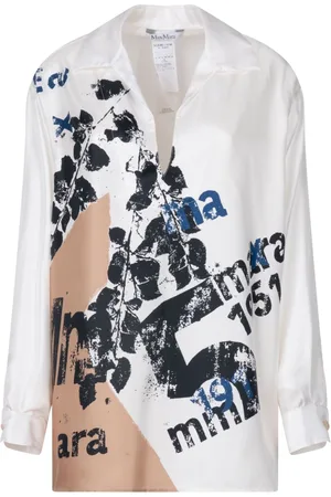 Max Mara Blusa de seda estampada