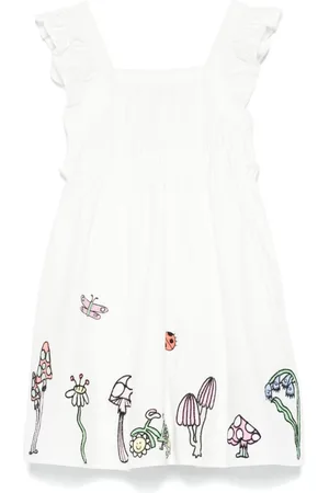 Stella McCartney Vestido con motivo bordado