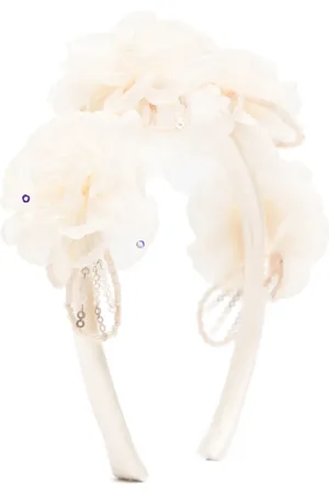 Self-Portrait Diadema con aplique floral