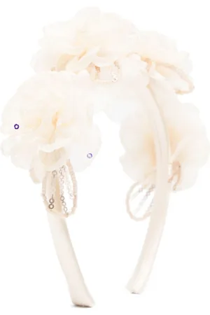 Self-Portrait Diadema con aplique floral