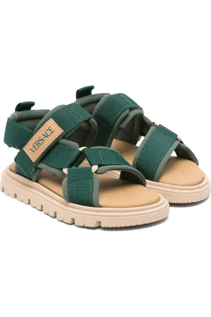 VERSACE Sandalias con parche del logo