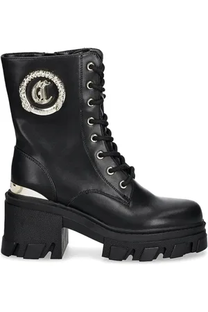Roberto Cavalli Botines con placa del logo