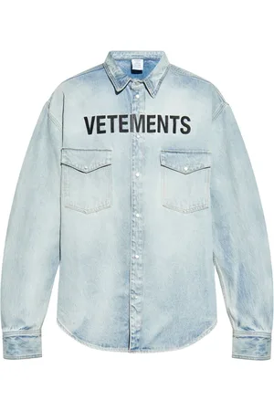 Vetements Camisa con logo bordado
