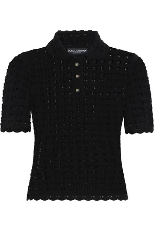 Dolce & Gabbana Playera tipo polo de tejido flojo