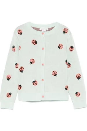 Stella McCartney Cárdigan con cinturón y motivo en jacquard