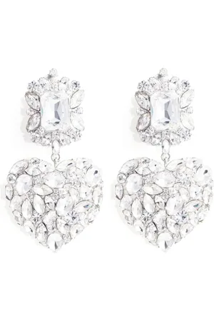 Self-Portrait Aretes con detalles de cristal