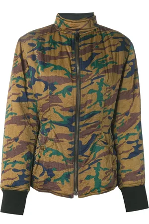 Jean Paul Gaultier Chamarra capitonada con estampado militar