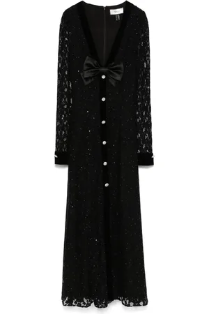 NISSA Vestido midi con detalles de cristal