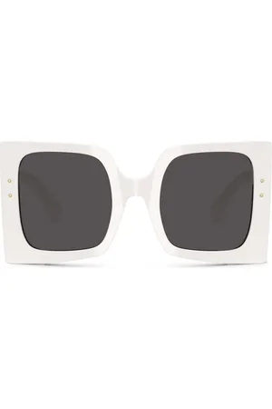 Dolce & Gabbana Lentes de sol con placa del logo DG