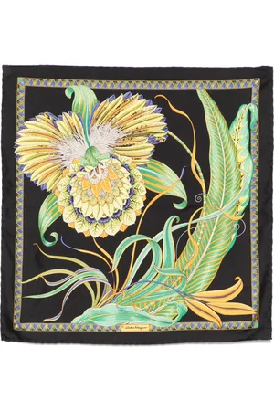 Salvatore Ferragamo Mascada con estampado floral 1990