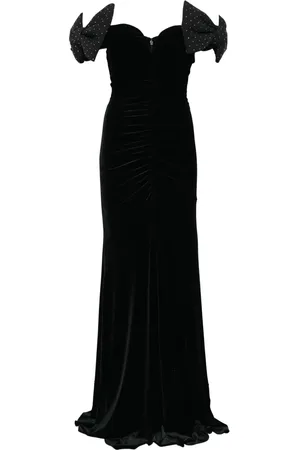 NISSA Vestido largo con detalle de moño