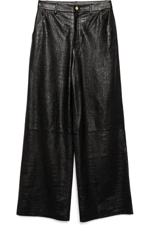 Cynthia Rowley Pantalones anchos con relieve