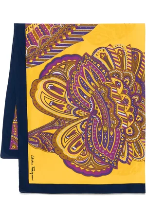Salvatore Ferragamo Mascada con estampado gráfico 1980