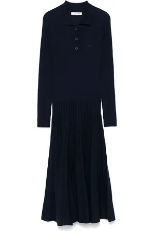 Lacoste Vestido midi con diseño tejido