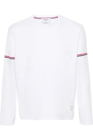 Thom Browne Playera con rayas RWB