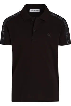 Calvin Klein Playera tipo polo con logo estampado