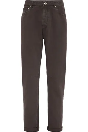 Brunello Cucinelli Jeans con diseño tejido
