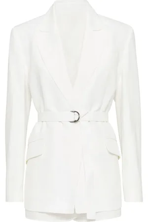 Brunello Cucinelli Blazer con detalle de cadena Monili