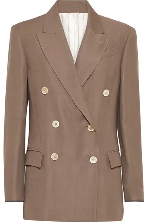 Brunello Cucinelli Blazer con detalle de cadena Monili